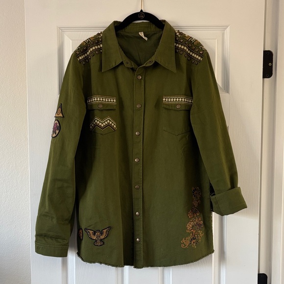 Spell Panther Jacket shacket shirt top coat - Picture 2 of 5